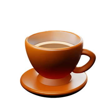 coffee 3d icon illustration png