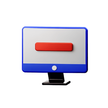 computer 3d icon illustration png
