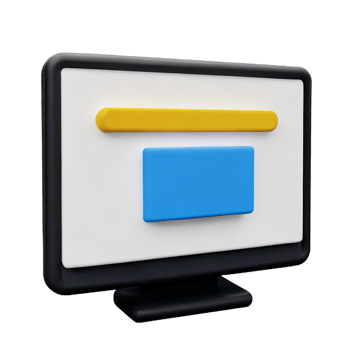computer 3d icon illustration png