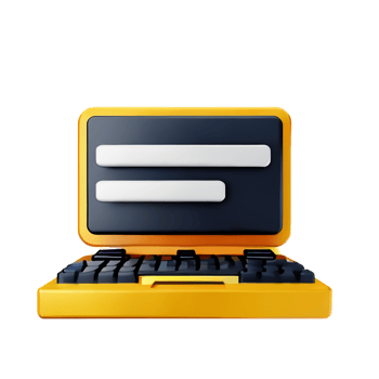 computer 3d icon illustration png