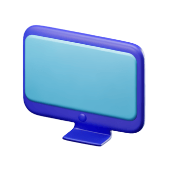 computer 3d icon illustration png