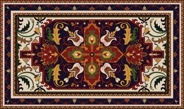 Carpet pattern Persian. Geometric ethnic oriental seamless pattern traditional Design for background. african pattern. rug , tile , wallpaper , Vector illustration. American