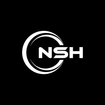 NSH Logo Design, Inspiration for a Unique Identity. Modern Elegance and Creative Design. Watermark Your Success with the Striking this Logo. vector