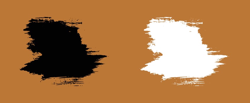 Splash grunge brush stroke set vector