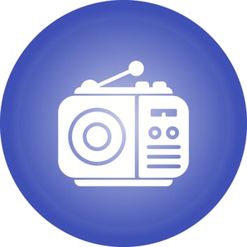 Radio Vector Icon