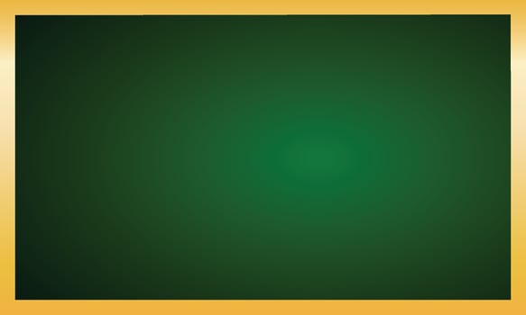 Vector golden frame design with green background