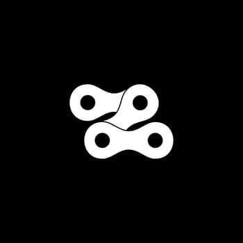 Letter Z created from Chain Silhouette for Motorcycle, Bike or Bicycle, Machinery, can use for Art Illustration, Logo Type, Pictogram, Website or Graphic Design Element. Vector Illustration