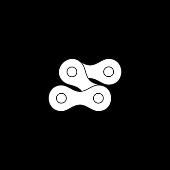 Letter S created from Chain Silhouette for Motorcycle, Bike or Bicycle, Machinery, can use for Art Illustration, Logo Type, Pictogram, Website or Graphic Design Element. Vector Illustration