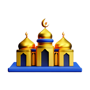 mosque 3d icon illustration png