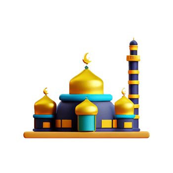 mosque 3d icon illustration png