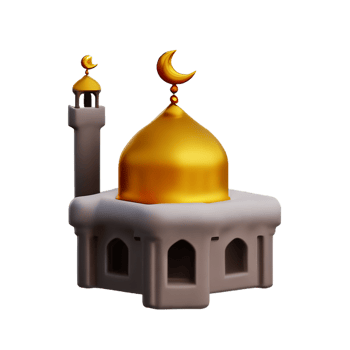 mosque 3d icon illustration png