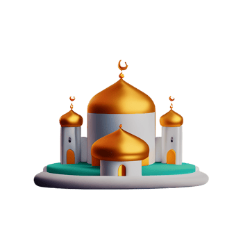 mosque 3d icon illustration png