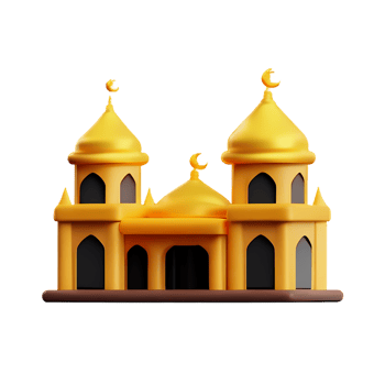 mosque 3d icon illustration png