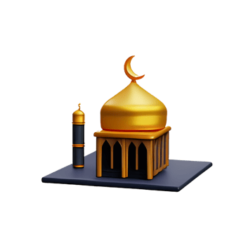 mosque 3d icon illustration png
