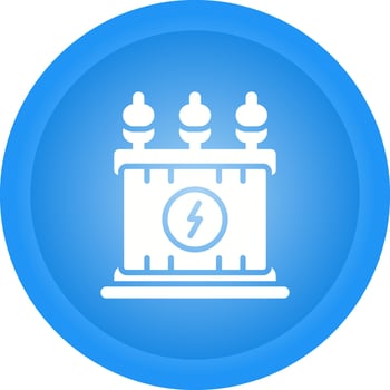Power Transformer Vector Icon