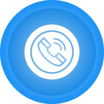 Circle Phone Vector Icon