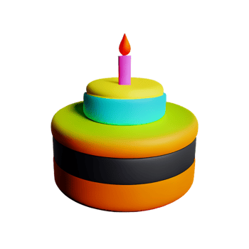 cake 3d icon illustration png
