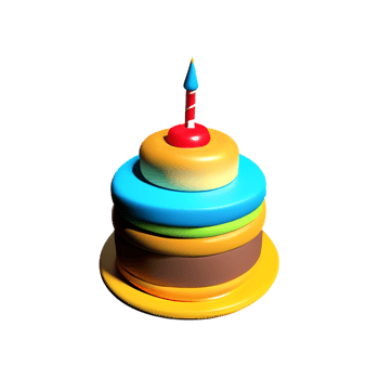 cake 3d icon illustration png
