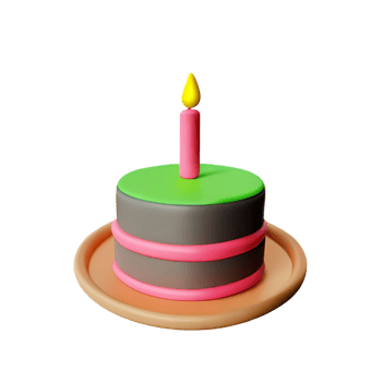 cake 3d icon illustration png