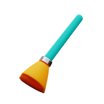 Brush 3d icon illustration png