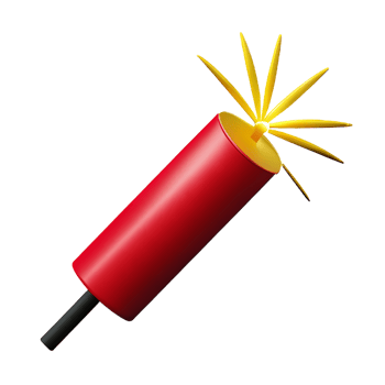 fireworks 3d icon illustration png