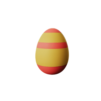 easter 3d icon illustration png
