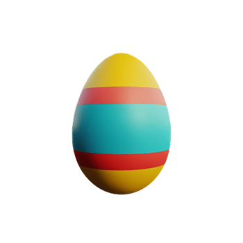 easter 3d icon illustration png
