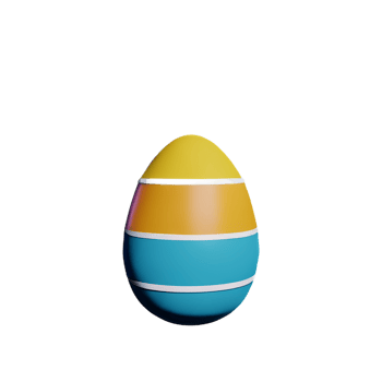 easter 3d icon illustration png