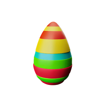 easter 3d icon illustration png