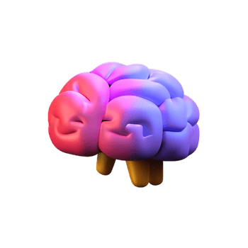 brain 3d icon illustration png