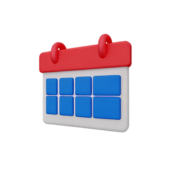 calendar 3d icon illustration png