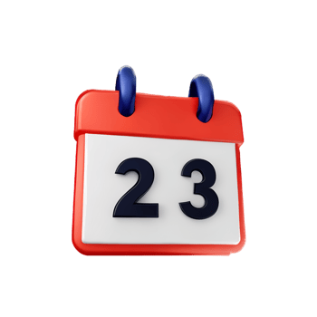 calendar 3d icon illustration png