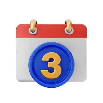 calendar 3d icon illustration png