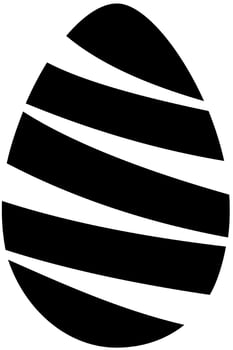 black egg vector