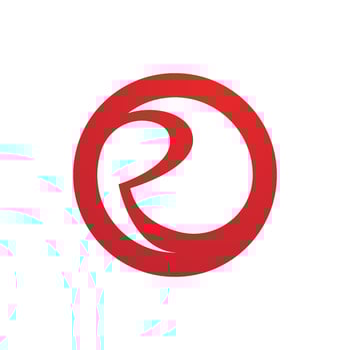 R Letter Arrow vector illustration icon