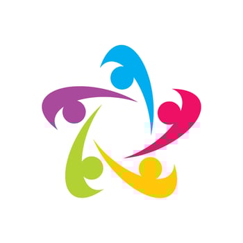 Community, network and social icon vector