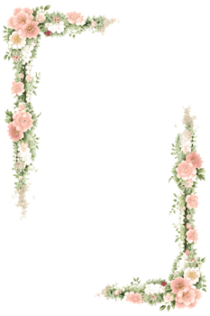 Floral Border Transparent Background PNG Image Ai Generative