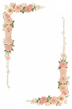 Floral Border Transparent Background PNG Image Ai Generative