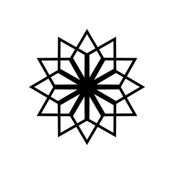 Star Shape Ornamental, Artistic and Memorable, can use for Logo Gram, Art Decoration, Ornate, Background, or Graphic Design Element. Vector Illustration