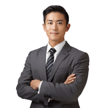 Asian businessman isolated png