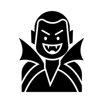 vampire icon,hallowen,isolate on white background. vector