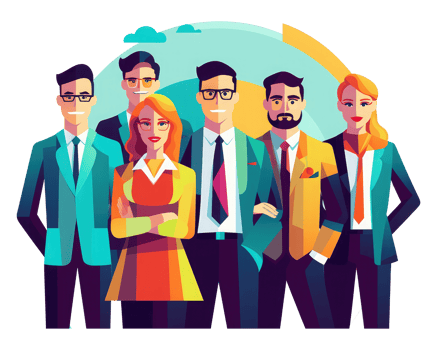 business people team group, human resource . AI Generated png