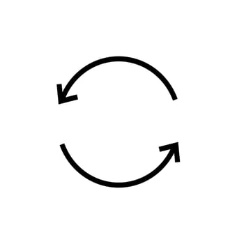 rotating icon on a white background vector