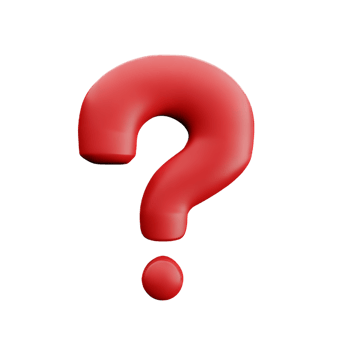 question mark 3d rendering icon illustration png
