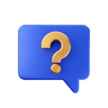 question mark 3d rendering icon illustration png