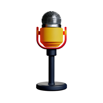 microphone 3d rendering icon illustration png