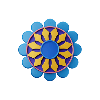 mandala 3d rendering icon illustration png