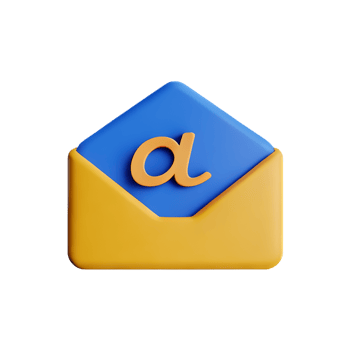 email 3d rendering icon illustration png