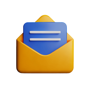 email 3d rendering icon illustration png