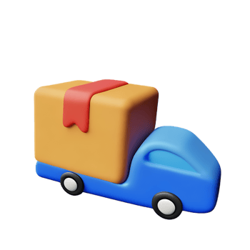 delivery 3d rendering icon illustration png